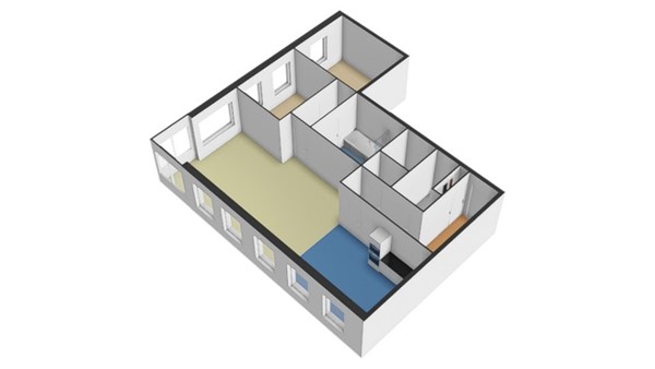 Floorplan - Wijnhaven 37H, 3011 WH Rotterdam